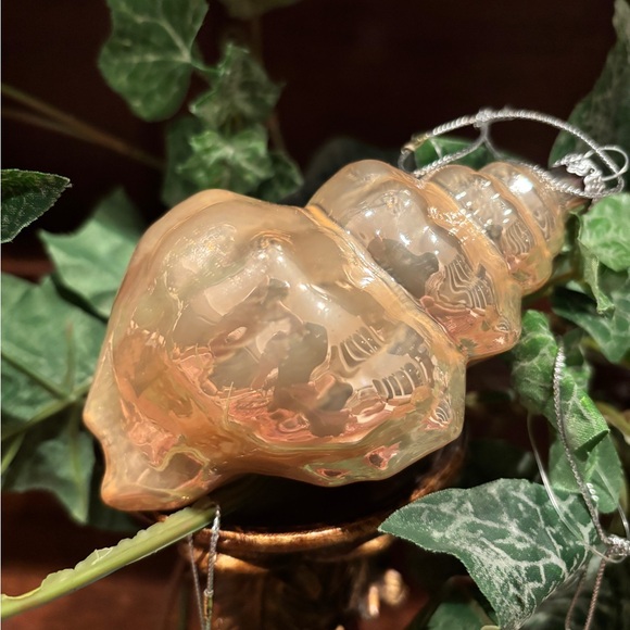 BOMBAY COMPANY VINTAGE SEA SHELL GLASS ORNAMENTS
(4 large) - Picture 14 of 16